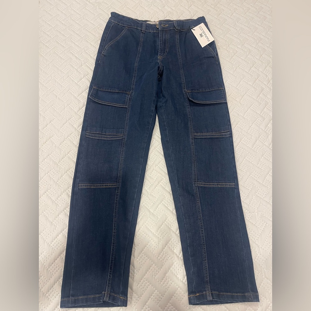 Parasuco Indigo Tapered Cargo Pants